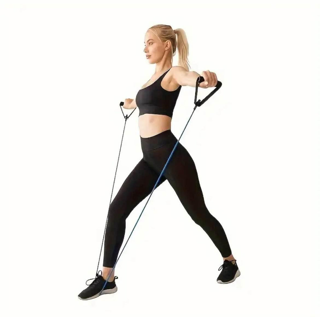 15 lbs Adjustable Yoga Resistance Bands with Handles