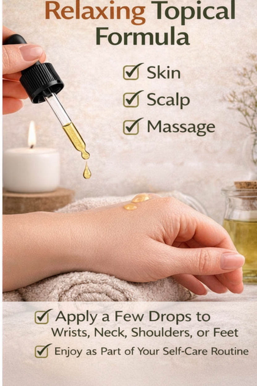 AshwaBalance™ Calming Botanical Oil – Ashwagandha & Lavender Topical Blend