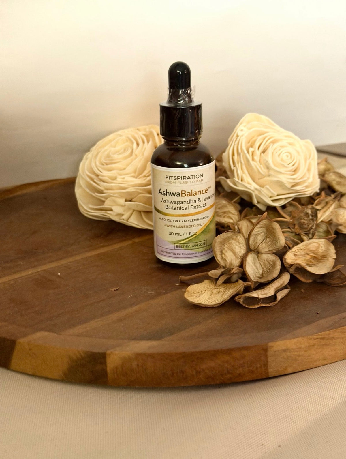 AshwaBalance™ Calming Botanical Oil – Ashwagandha & Lavender Topical Blend